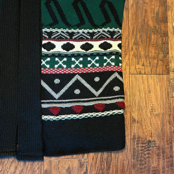 Vintage Patterned Open Long Cardigan Sweater, Boho, Retro, One Size - Picture 8 of 8